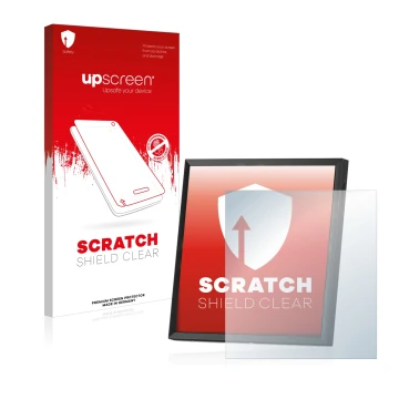 Parte frontale di una confezione del prodotto con il logo del marchio upscreen. Accanto è raffigurato il dispositivo Divoom Pi