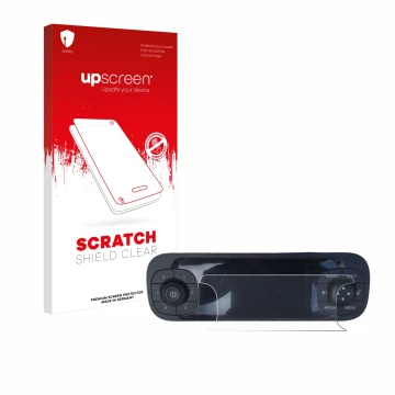 Parte frontale di una confezione del prodotto con il logo del marchio upscreen. Accanto è raffigurato il dispositivo Fiat Pand