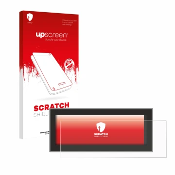 Parte frontale di una confezione del prodotto con il logo del marchio upscreen. Accanto è raffigurato il dispositivo Opel Astr