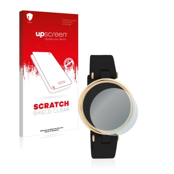 Parte frontale di una confezione del prodotto con il logo del marchio upscreen. Accanto è raffigurato il dispositivo Oozoo Sma