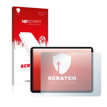 Parte frontale di una confezione del prodotto con il logo del marchio upscreen. Accanto è raffigurato il dispositivo OnePlus P