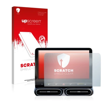 Parte frontale di una confezione del prodotto con il logo del marchio upscreen. Accanto è raffigurato il dispositivo Smart #1 
