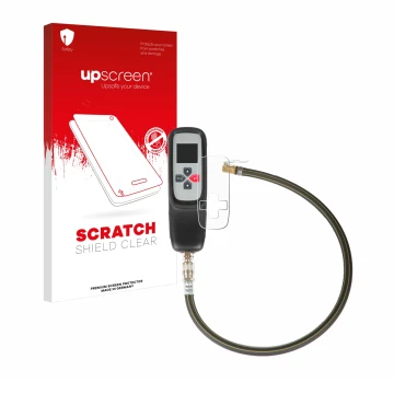 Parte frontale di una confezione del prodotto con il logo del marchio upscreen. Accanto è raffigurato il dispositivo Bartec TA