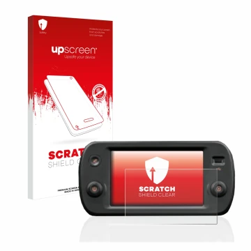 Parte frontale di una confezione del prodotto con il logo del marchio upscreen. Accanto è raffigurato il dispositivo Fiat Pand