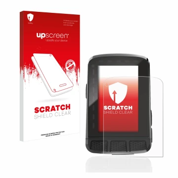 Parte frontale di una confezione del prodotto con il logo del marchio upscreen. Accanto è raffigurato il dispositivo Wahoo Ele