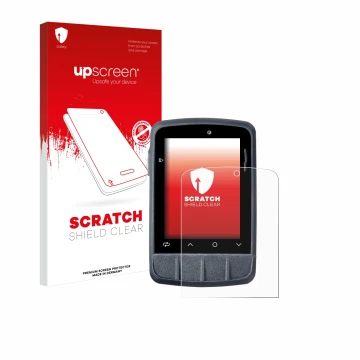 Parte frontale di una confezione del prodotto con il logo del marchio upscreen. Accanto è raffigurato il dispositivo Giant Das