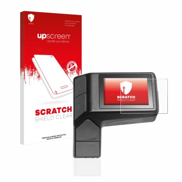 Parte frontale di una confezione del prodotto con il logo del marchio upscreen. Accanto è raffigurato il dispositivo Giant Rid