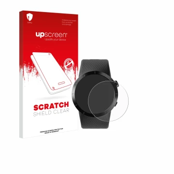 Parte frontale di una confezione del prodotto con il logo del marchio upscreen. Accanto è raffigurato il dispositivo Shot Scop
