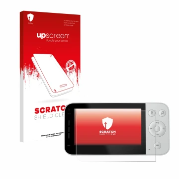 Parte frontale di una confezione del prodotto con il logo del marchio upscreen. Accanto è raffigurato il dispositivo Philips A