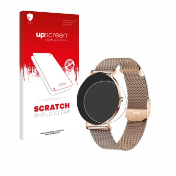 Parte frontale di una confezione del prodotto con il logo del marchio upscreen. Accanto è raffigurato il dispositivo Xcoast X-