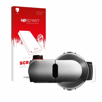 Parte frontale di una confezione del prodotto con il logo del marchio upscreen. Accanto è raffigurato il dispositivo Bosch MUM