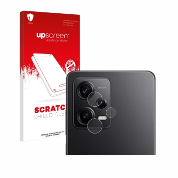 Parte frontale di una confezione del prodotto con il logo del marchio upscreen. Accanto è raffigurato il dispositivo Xiaomi Re