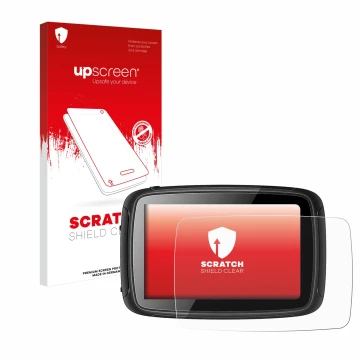 Parte frontale di una confezione del prodotto con il logo del marchio upscreen. Accanto è raffigurato il dispositivo Elebest C