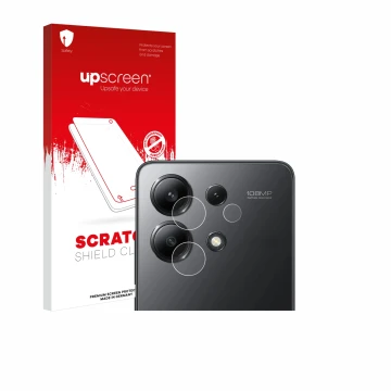 Parte frontale di una confezione del prodotto con il logo del marchio upscreen. Accanto è raffigurato il dispositivo Xiaomi Re