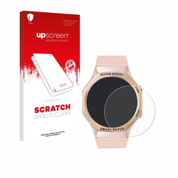 Parte frontale di una confezione del prodotto con il logo del marchio upscreen. Accanto è raffigurato il dispositivo Mutoy Sma