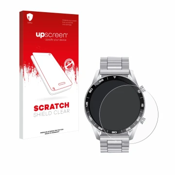 Parte frontale di una confezione del prodotto con il logo del marchio upscreen. Accanto è raffigurato il dispositivo Foxbox SM
