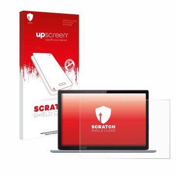 Parte frontale di una confezione del prodotto con il logo del marchio upscreen. Accanto è raffigurato il dispositivo Lenovo Id