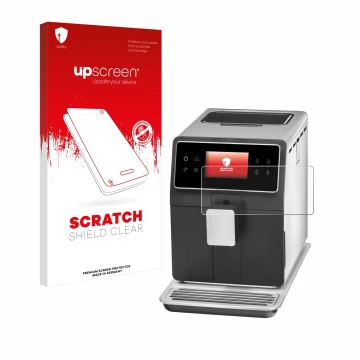 Parte frontale di una confezione del prodotto con il logo del marchio upscreen. Accanto è raffigurato il dispositivo WMF Perfe