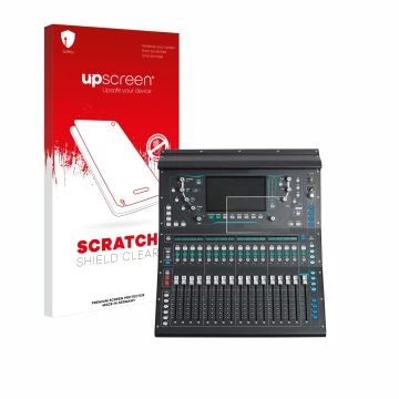 Parte frontale di una confezione del prodotto con il logo del marchio upscreen. Accanto è raffigurato il dispositivo Allen&Hea