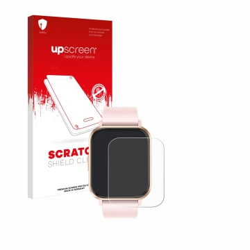 Parte frontale di una confezione del prodotto con il logo del marchio upscreen. Accanto è raffigurato il dispositivo walkbee S