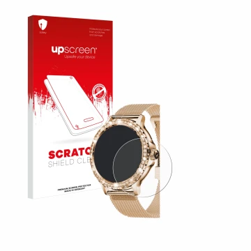 Parte frontale di una confezione del prodotto con il logo del marchio upscreen. Accanto è raffigurato il dispositivo walkbee S