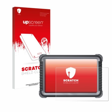 Parte frontale di una confezione del prodotto con il logo del marchio upscreen. Accanto è raffigurato il dispositivo Topdon Ph