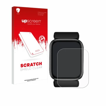 Parte frontale di una confezione del prodotto con il logo del marchio upscreen. Accanto è raffigurato il dispositivo YHE BP Do