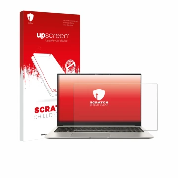 Parte frontale di una confezione del prodotto con il logo del marchio upscreen. Accanto è raffigurato il dispositivo ASUS ZenB