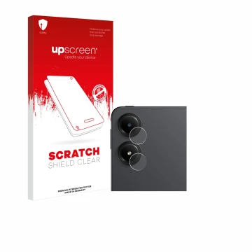 Parte frontale di una confezione del prodotto con il logo del marchio upscreen. Accanto è raffigurato il dispositivo Xiaomi Re