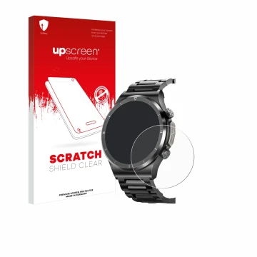 Parte frontale di una confezione del prodotto con il logo del marchio upscreen. Accanto è raffigurato il dispositivo Powerwill