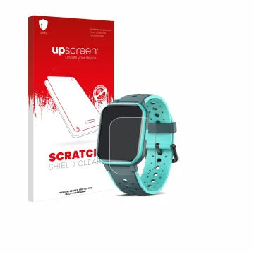 Parte frontale di una confezione del prodotto con il logo del marchio upscreen. Accanto è raffigurato il dispositivo Joyele H7