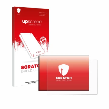Parte frontale di una confezione del prodotto con il logo del marchio upscreen. Accanto è raffigurato il dispositivo G-STORY 1