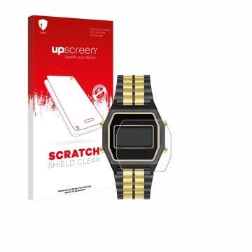 Parte frontale di una confezione del prodotto con il logo del marchio upscreen. Accanto è raffigurato il dispositivo Armitron 