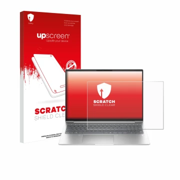 Parte frontale di una confezione del prodotto con il logo del marchio upscreen. Accanto è raffigurato il dispositivo HP ProBoo