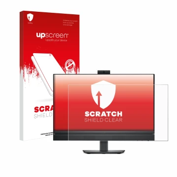 Parte frontale di una confezione del prodotto con il logo del marchio upscreen. Accanto è raffigurato il dispositivo Dell Opti