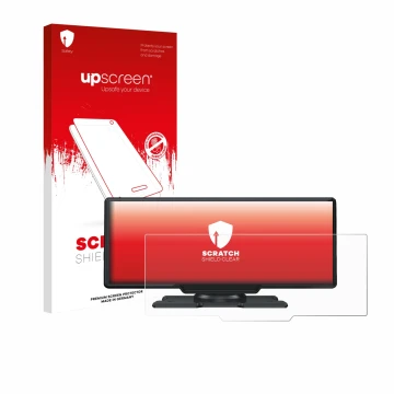 Parte frontale di una confezione del prodotto con il logo del marchio upscreen. Accanto è raffigurato il dispositivo Lamto 9.2