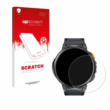 Parte frontale di una confezione del prodotto con il logo del marchio upscreen. Accanto è raffigurato il dispositivo Dremac FV