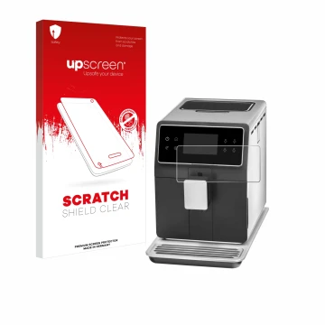 Parte frontale di una confezione del prodotto con il logo del marchio upscreen. Accanto è raffigurato il dispositivo WMF Perfe