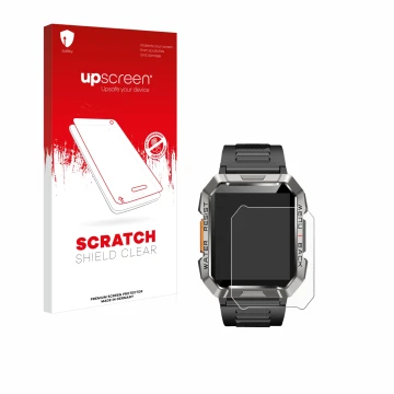 Parte frontale di una confezione del prodotto con il logo del marchio upscreen. Accanto è raffigurato il dispositivo Baolubao 