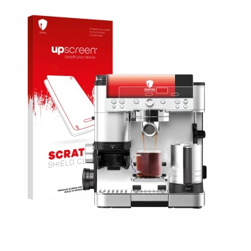 Parte frontale di una confezione del prodotto con il logo del marchio upscreen. Accanto è raffigurato il dispositivo Ninja Lux