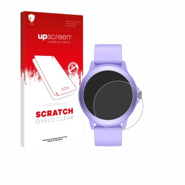 Parte frontale di una confezione del prodotto con il logo del marchio upscreen. Accanto è raffigurato il dispositivo SPC Smart