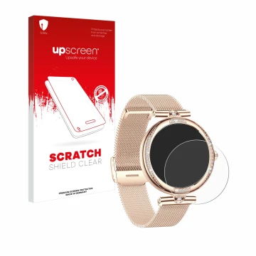 Parte frontale di una confezione del prodotto con il logo del marchio upscreen. Accanto è raffigurato il dispositivo Bekomiya 