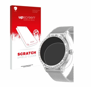 Parte frontale di una confezione del prodotto con il logo del marchio upscreen. Accanto è raffigurato il dispositivo Powerwill