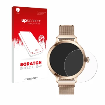 Parte frontale di una confezione del prodotto con il logo del marchio upscreen. Accanto è raffigurato il dispositivo Bekomiya 