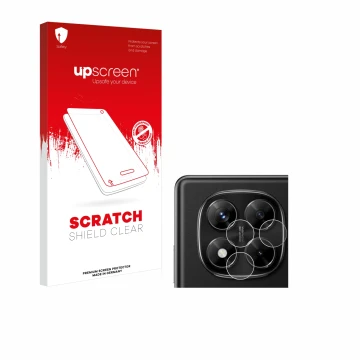 Parte frontale di una confezione del prodotto con il logo del marchio upscreen. Accanto è raffigurato il dispositivo Xiaomi Re