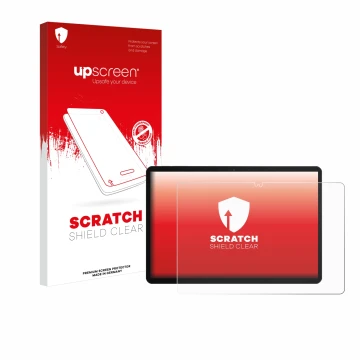 Parte frontale di una confezione del prodotto con il logo del marchio upscreen. Accanto è raffigurato il dispositivo Chuwi Hi1
