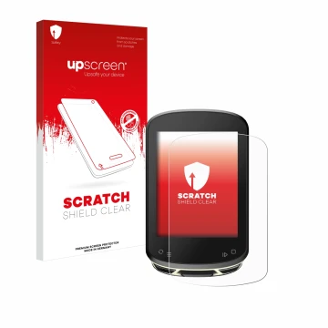 Parte frontale di una confezione del prodotto con il logo del marchio upscreen. Accanto è raffigurato il dispositivo Magene C5