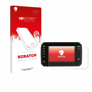 Parte frontale di una confezione del prodotto con il logo del marchio upscreen. Accanto è raffigurato il dispositivo Honda ADV