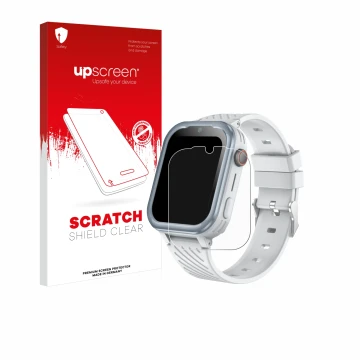 Parte frontale di una confezione del prodotto con il logo del marchio upscreen. Accanto è raffigurato il dispositivo DDIOYIUR 