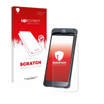 Parte frontale di una confezione del prodotto con il logo del marchio upscreen. Accanto è raffigurato il dispositivo Orderman 